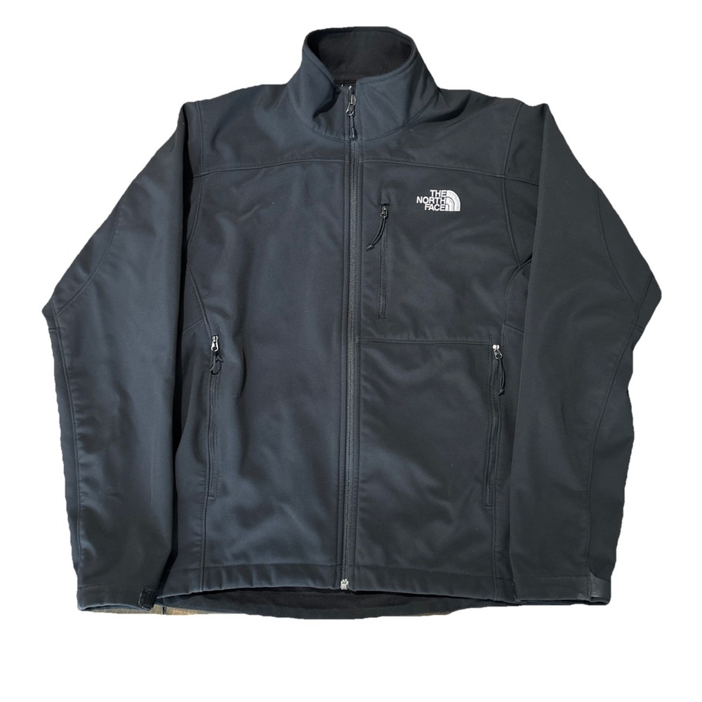 The North Face Women's  Softshell Jacket Black Full Zip Size L